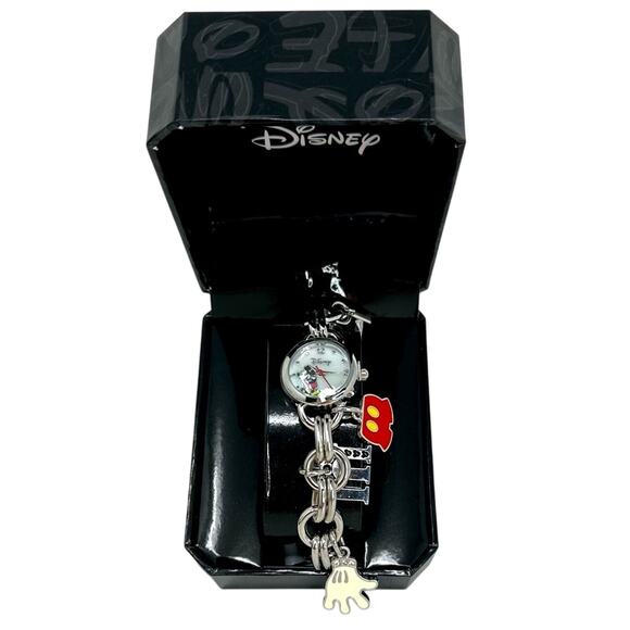 NWT Disney ACCUTIME  Charm Watch - SILVER TONE Multicolored - Picture 1 of 4